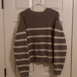 Striped Crew Sweater